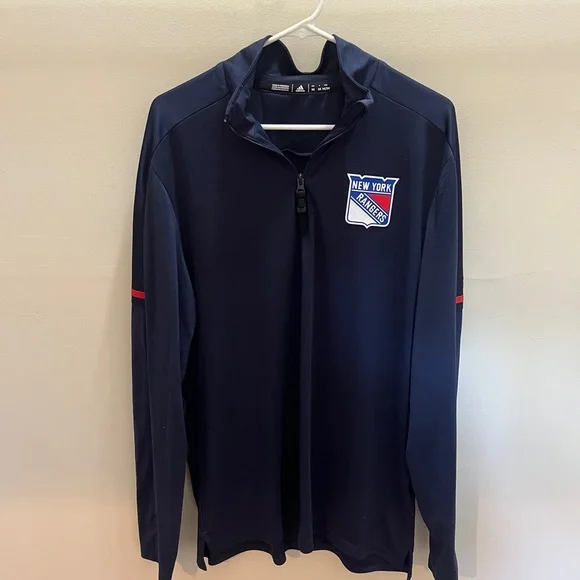 Adidas Navy Blue New York Rangers Pullover - Picture 1 of 5